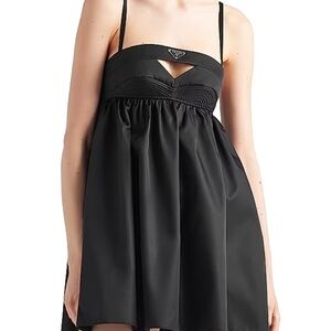 Prada Black Strapless Mini Dress